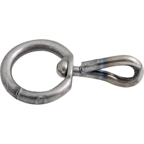 Gancio girevole rotondo nero diametro 6 UNBRANDED 1554081560