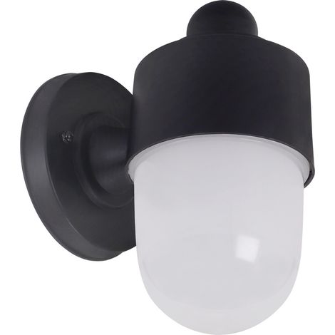 Applique extérieure noire globe blanc E27 IP44 Efez Struhm (1/2)