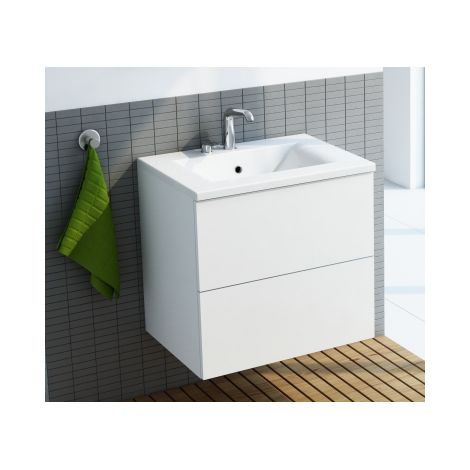 COLIMA SET WEIß WASCHBECKEN- UNTERSCHRANK M. KERAMIKBECKEN
