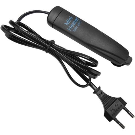 Incassable température constante Mini Chauffage Chauffage Plus Chaud Aquarium réservoir de Poisson 220 V Prise UE Petite Taille(16 W)