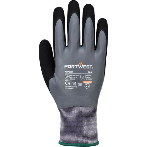 Grip 15 Latex Touch Scr Glv - Taille Xxl - Gris/noir - Portwest