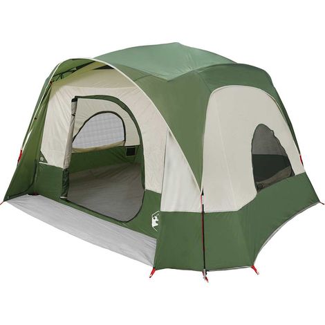 vidaXL Tienda de campaña familiar para 6 personas impermeable verde (1/4)