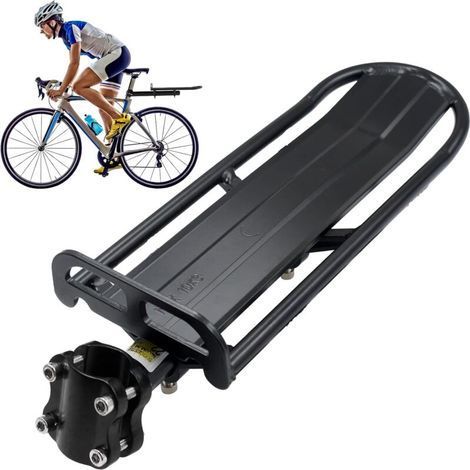 Memkey – Universal adjustable rear bike rack – Maximum load 10 kg – Quick installation – Aluminum structure – For mountain bikes and road bikes (1/5)