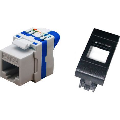 TechLy presa di rete RJ45 UTP CAT.6a tooless + Living Internetional
