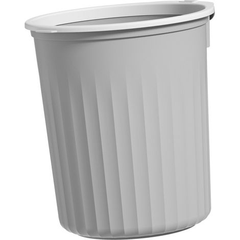 Poubelle ronde de grande capacité avec anneau de pression pour la maison et la salle de bain. (1/5)