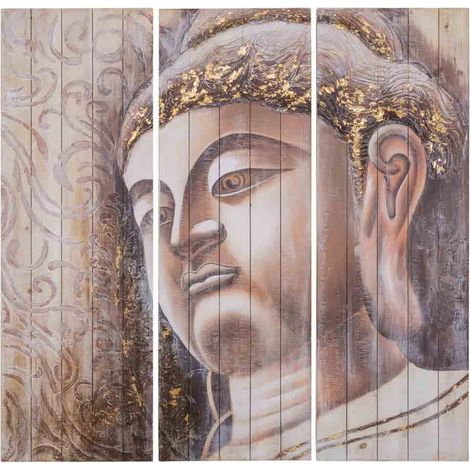 Cuadro pintado a mano 3 pzas 50x150x4 (1/5)