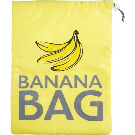KitchenCraft Borsa per banane de Borsa per frutta riutilizzabile, poliestere, 38 x 28 cm, giallo (1/4)