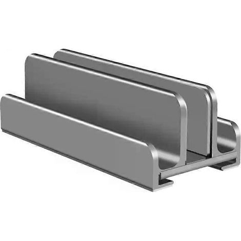 HONORNIC - Support vertical en aluminium RYRA pour ordinateur portable, station d'accueil réglable pour ordinateur portable de bureau, support de rangement 3 en 1 peu encombrant, compatible avec MacBo