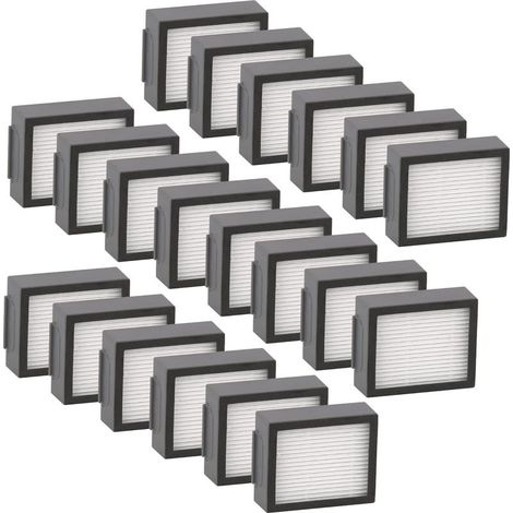(20 pièces) Filtre HEPA de remplacement compatible avec iRobot Roomba i7 i7+ J7 j7+ Plus i3 i3+ i2 i2+ i1 i1+ i4 i6 i6+ i8 i8+ E5 E6 E7 EVO E I & J Series Kit de filtres Accessoire (PAS POUR Combo J7+ (1/5)