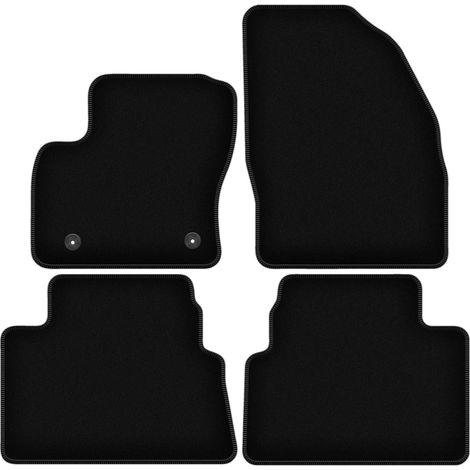 Schwarze Velours-Fußmatten für Ford Kuga MK1 SUV (2011-2013) (1/5)