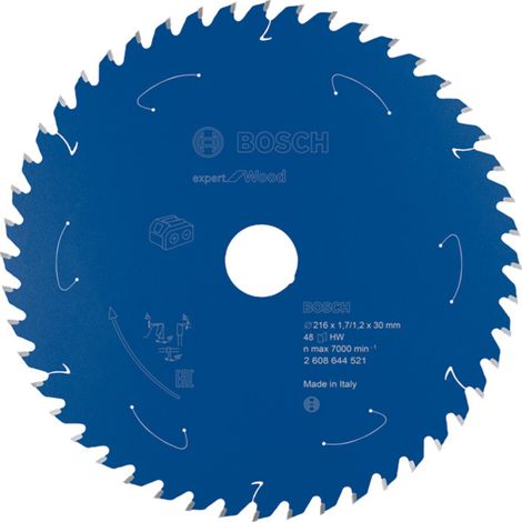 Bosch Kreissägeblatt Expert for Wood für Akku-Tischkreissägen 216 x 2 x 30 mm 48 - 2608644521