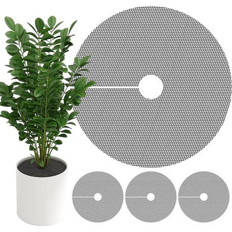 4 Pièces Grille de Protection pour Pot de Fleurs, 40cm Couvercle de Protection du Sol pour Pots de Fleurs, Protector Contre Les Chats (1/4)