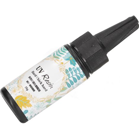 Résine époxy cristalline UV épaisse pour la création de bijoux et accessoires faits main, colle dure transparente, 25 g (1/5)