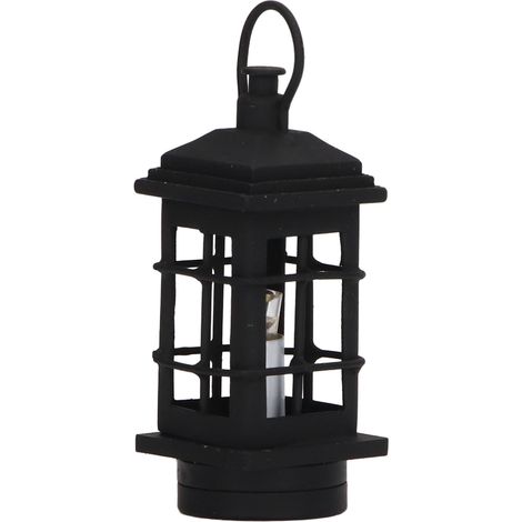 Lanterne miniature à l'échelle 1:12 pour maison de poupée, lampe miniature moderne pour la décoration de maison de poupée. (1/5)
