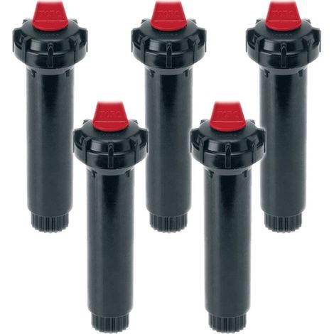 Difusor Toro 570Z-2P Emergente 5 cm (Pack x 5) Los modelos 570Z tienen una junta de estanqueidad que cierra a baja presión y que limpia el vástago al retraerse, y son ideales para zonas verdes
