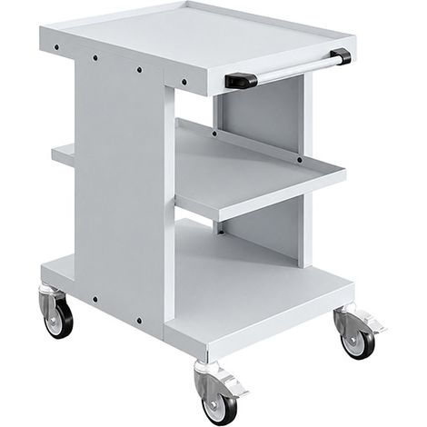 Werkstattwagen hellgrau - 2 Platten - Tragkraft 150 kg - W020070021-GC (1/5)