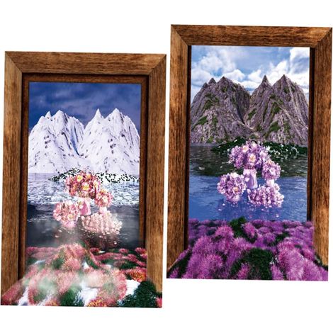 Veemoon 2pièces Autocollants Muraux Décoratifs De Stickers De Fenêtre Avec Vue Pour Décoration Intérieure Et Extérieure Design Réaliste De Enneigées (1/5)
