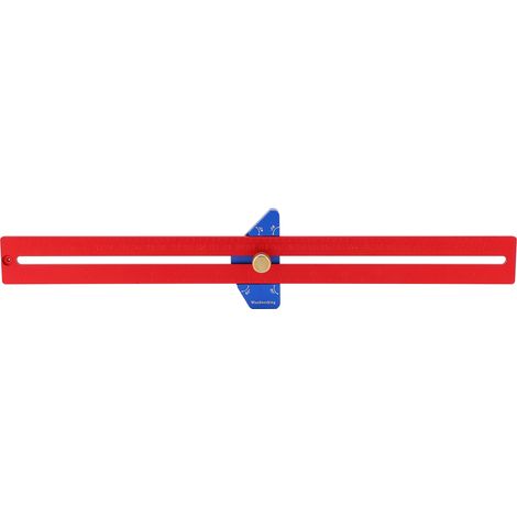 Équerre de menuiserie ajustable en alliage d'aluminium, outil de traçage pour charpente, 370mm (1/5)