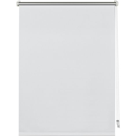 Deco Company, Tenda termica a rullo con morsetti o da incollare, Risparmio energetico, Tutte parti montaggio incluse, Poliestere, Bianco, 75 x 150 cm