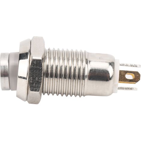 Interrupteur à bouton-poussoir momentané 8 mm étanche avec voyant lumineux 3 V bleu (1/5)