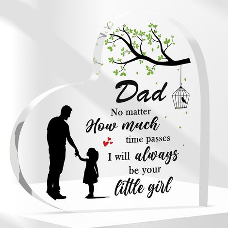 Plaque cœur en acrylique effet cristal, décoration souvenir raffinée, idée cadeau pour elle ou lui（10 cm) (1/4)