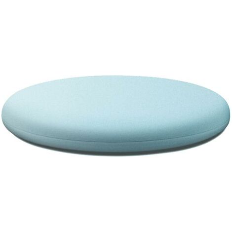 Coussin Rond En Mousse À Mémoire De Forme - Tissu Tricoté Respirant Lavable - Pour Chambre Salon Jardin - Bleu Clair 30cm