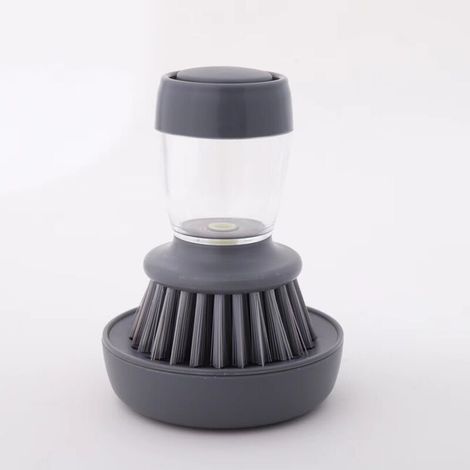 Spazzola per piatti con dispenser di sapone, spazzola da cucina per pulire i piatti, spazzola per lavastoviglie (1/4)