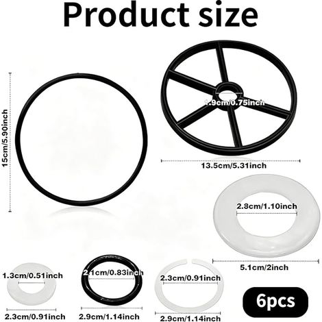 6-Way Pool Spider Seal Repair Valve for Hayward SP0710 SP0711 SP0712 Star Seal Kit SP0710, O-Ring SPX0710L Valve for Vari-Flo XL Filter Sand for Swimming Pool and Spa, etc. (1/4)