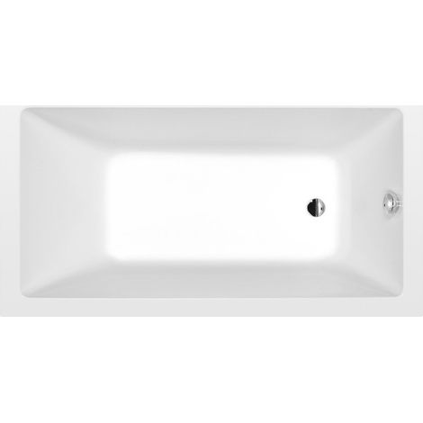Baignoire rectangulaire NOEMI 160x80x39cm, blanc mat
