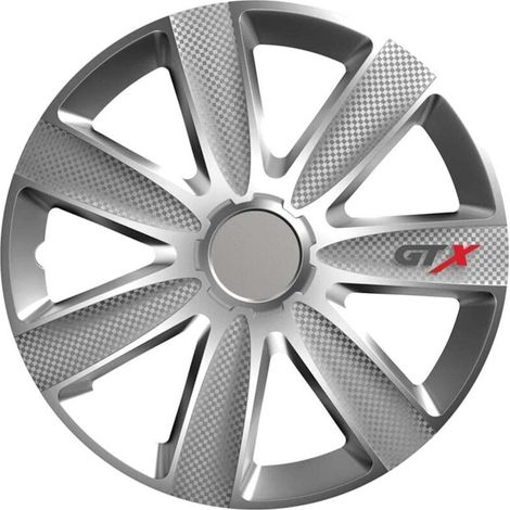 Enjoliveur gtx carbone argent 14 pouces – Finition haut de gamme – Ajustement précis et sécurisé – Protection contre saleté et dommages –
