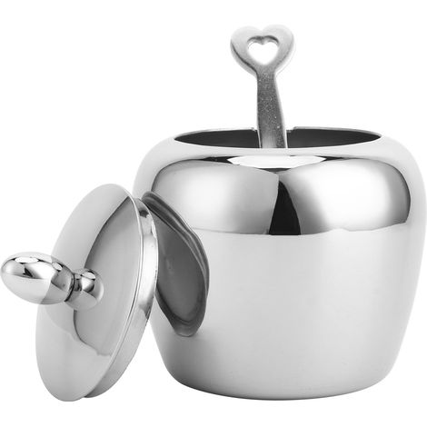 Schüssel aus Edelstahl 304 für Zucker mit Löffel, Salz, Pfeffer, Gewürze, zum Kochen zu Hause (1/5)
