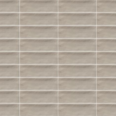 Carrelage effet Zellige Greige 14,6x4,8x0,8 cm Mat Bravio - Sol et mur intérieur (vendu par carton de 0,42 m²) - RO'MA CARRELAGE