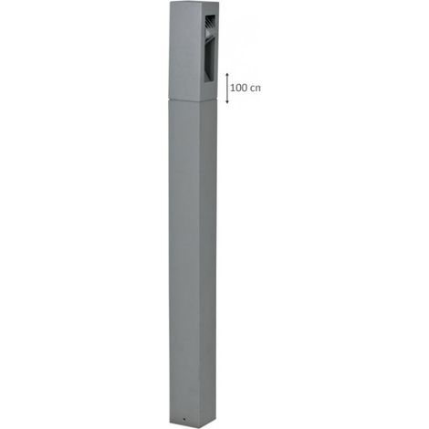 Borne potelet exterieur LED 3W grise Hauteur 1000mm lumiere chaud 3000K 300lm 230V IP44 FILO ARLUX