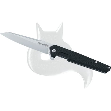 Schwarzer Fuchs Jimson Klappmesser Black G10 Griff 440c Satinblattblattmesser (1/2)