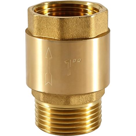 1 clapet anti-retour en laiton, clapet anti-retour G1" en laiton, 1" AG vers IG, clapet anti-retour DN25, pour pompes de jardin, fontaine à eau, machine à laver (1/5)