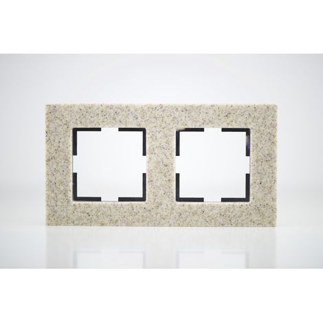 Plaque de finition corian grès 2 postes 84x159x10mm (1/2)