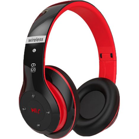 Ecouteurs Bluetooth - Casque Sans Fil Stéréo - Avec Câble D'Extension - Compatible Téléphone Portable Ordinateur Radio - 40 mm - Autonomie 5 à 10 h - 200 mAh