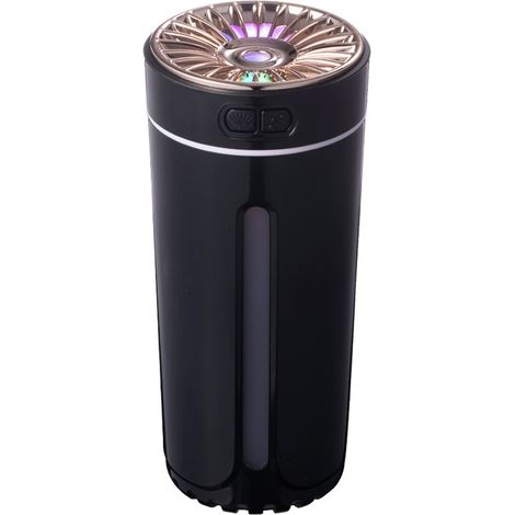 Petit humidificateur de bureau USB 300 ml avec lumière LED 7 couleurs pour la maison, les plantes, la voiture, le bureau, la chambre, bébé, et diffusion de nano-brume (1/5)