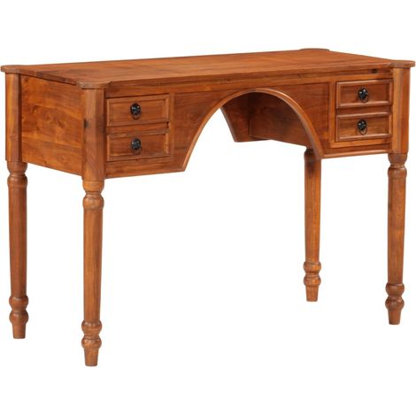 Schreibtisch mit Schubladen 110x50x76 cm Massivholz Akazie