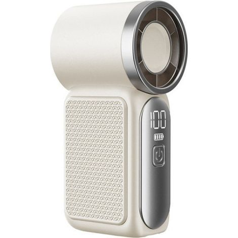 Mini ventilateur portable, petit ventilateur compact, ventilateur de bureau, ventilateur d'extérieur, ventilateur turbo portable — Idéal pour les trajets quotidiens et les voyages (Blanc) (1/5)