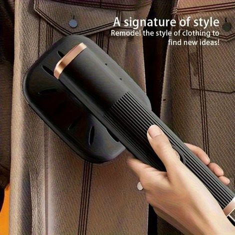 Mini plancha/vaporizador portátil de mano. Ideal para ropa. Adecuado para usar en una habitación de es,en casa y durante los viajes (negro),negro (1/5)