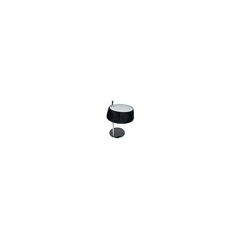 Lampada da tavolo Astrid 1xe14 l.25xw.25xh.25xh.35cm nero/cromo
