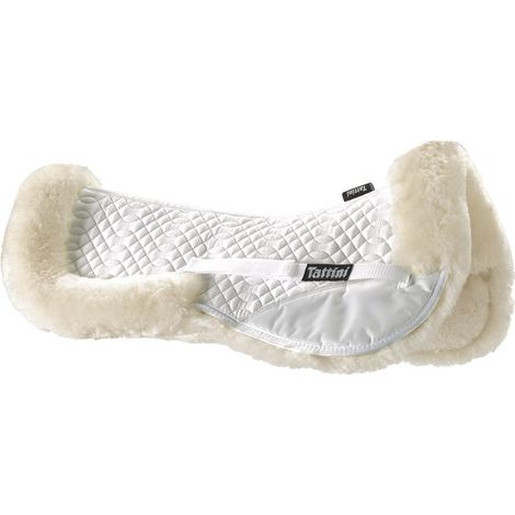Sottocuscino Tattini in agnellino australiano e cotone con imbottitura taglia COB: M COB, bianco (01) (1/2)