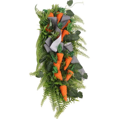 Guirlande de plantes artificielles, guirlande décorative pour les fêtes, guirlande en forme de carotte pour la décoration intérieure et extérieure (1/5)