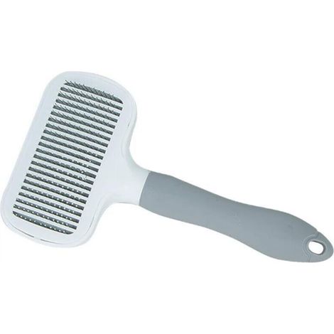 [NEVER USED] Self-cleaning brush for short-haired dogs and cats (grey)