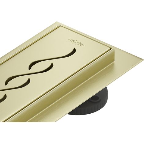 Mexen Flat M18 Duschrinne 80 cm, gebürstet Gold - 1A23080-15 (1/5)