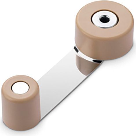 5 rotierende Metallische Haltebügel Beige (Blister) Inofix