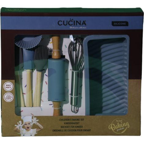 Kit de pâtisserie pour enfants, coffret accessoires cuisine, lot ustensiles pâtissier, cadeau éducatif, ensemble complet pour petits chefs. (1/5)