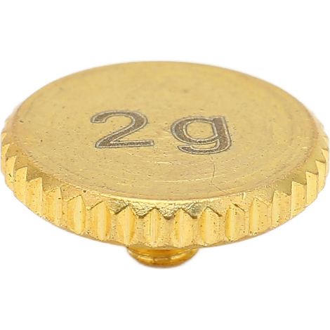 Contrepoids phono Rekordbox en vinyle plaqué or (+2g) pour cellule et pointe stylus, accessoire d'équilibrage haute fidélité (1/5)