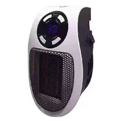Chauffage électrique local 500 W (2 m²), 2 vitesses de ventilateur, contrôle de la température 15–30 °C, minuterie de 1 à 12 heures, arrêt automatique (1/5)